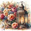 (Multi-Style) Flowers Heart-11CT Stamped Cross Stitch 40*40cm/15.75*15.75in