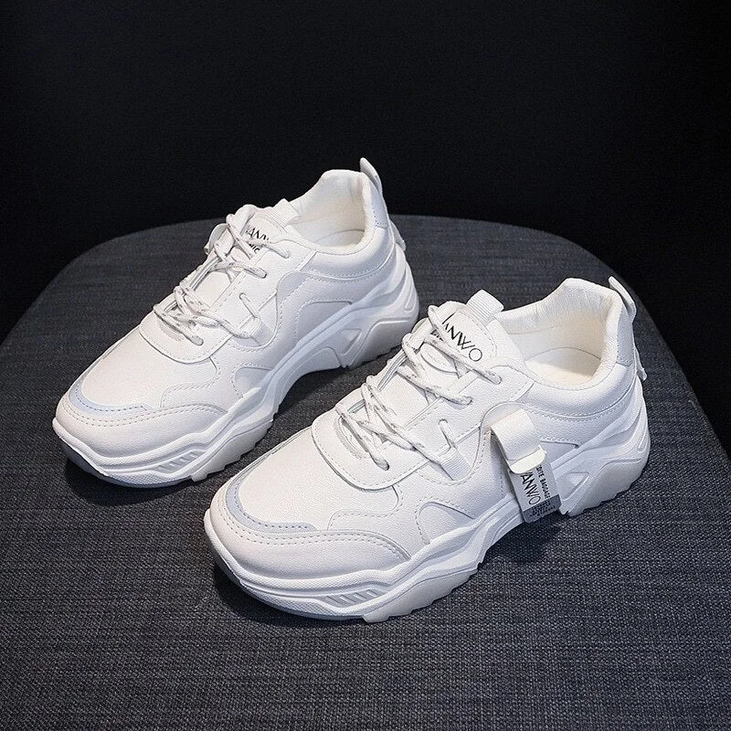 Women Casual Sneakers Spring Autumn Sneakers Breathable Women Shoes Lace Up Female Boots Comrfortable Platform Shoes Women