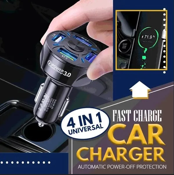 4 In 1 Universal Fast Charge Car Charger