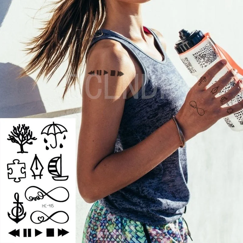 Waterproof Temporary Tattoo Sticker Star Constellation Leo Taurus Scorpio Virgo Piesces Flash Tatoo Fake Tatto for Women Men