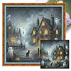 (Multi-Style)Halloween Haunted House-11CT Stamped Cross Stitch 50*50cm/19.69*19.69in tapestrymarket
