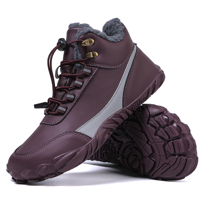Women's Outdoor Non-slip Waterproof Warm Fleece High-top Boots