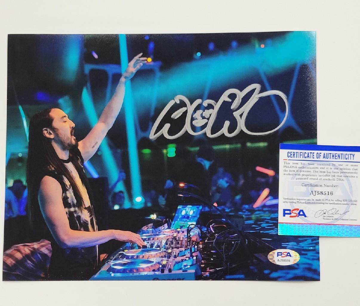 Steve Aoki signed 8x10 Photo Poster painting EDM DJ Autograph ~ PSA/DNA COA