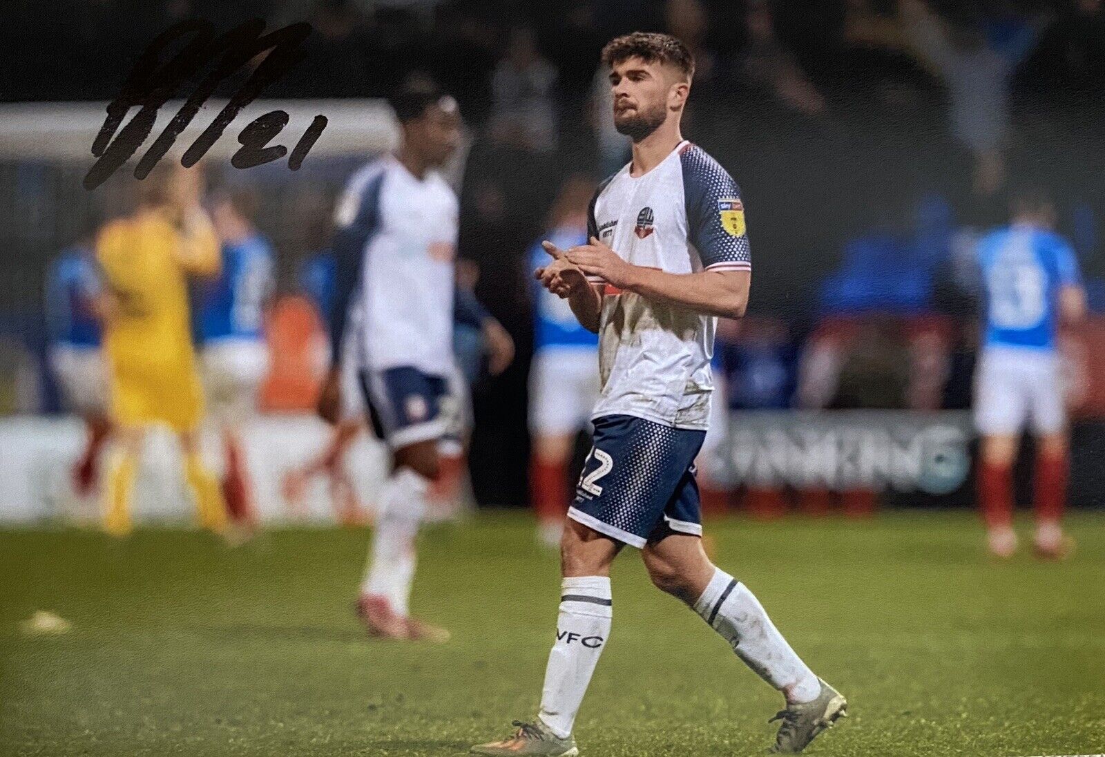 Brandon Flemming Genuine Hand Signed Bolton Wanderers 6X4 Photo Poster painting