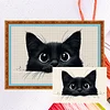 Black Cat -11CT Counted Cross Stitch Kit(40x60cm)