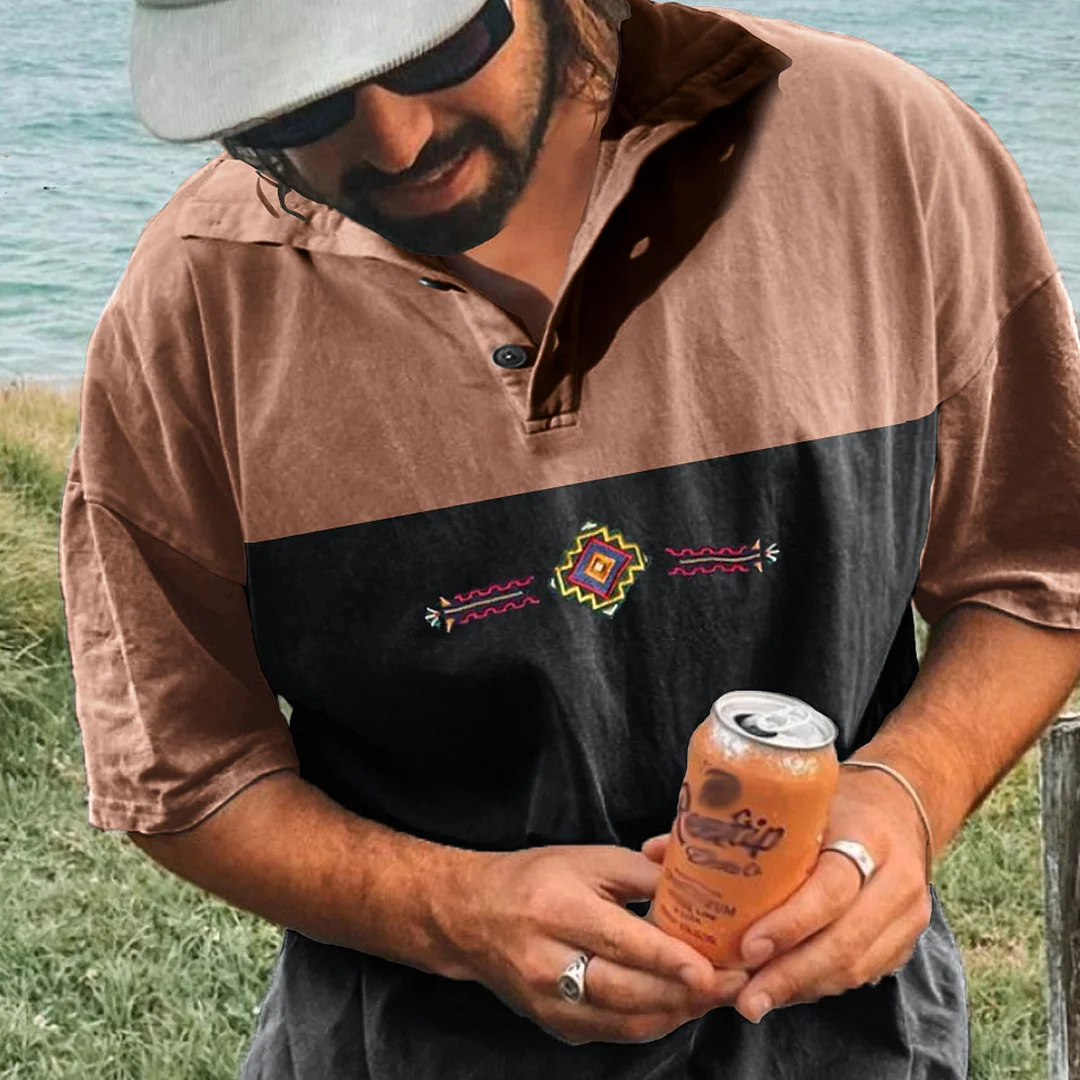 Men's Vintage Holiday Surf Polo T-Shirt