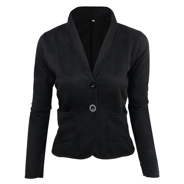 Women's blazers Solid Color Leisure Versatile Thin European And American Small Suit Temperament Coat