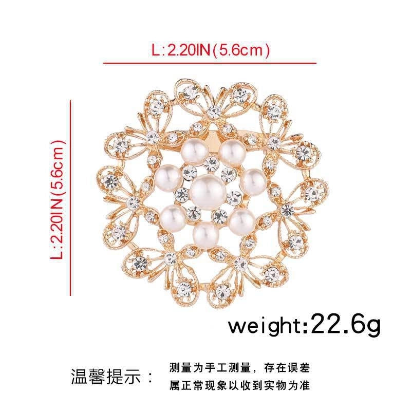 Elegant Glam Pin Heart Shape Flower Bow Knot Alloy Plating Artificial Pearls Women’s Brooches