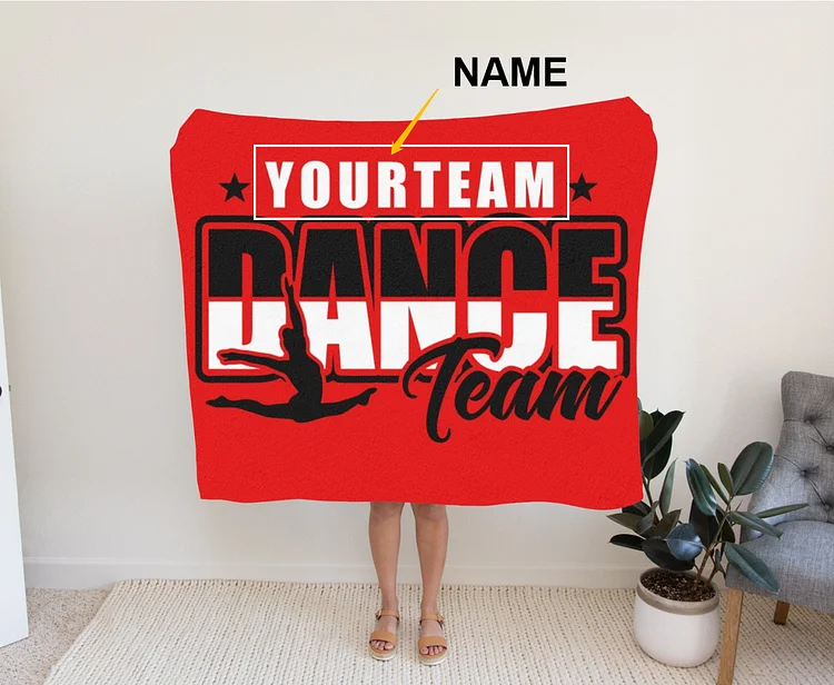 Personalized Lovely Dance Blanket for Comfort & Unique | BKKid21[personalized name blankets][custom name blankets]