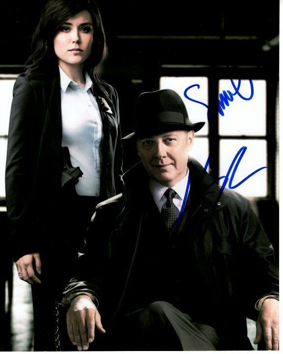 JAMES SPADER and MEGAN BOONE Signed Autographed THE BLACKLIST 8x10 Photo Poster painting