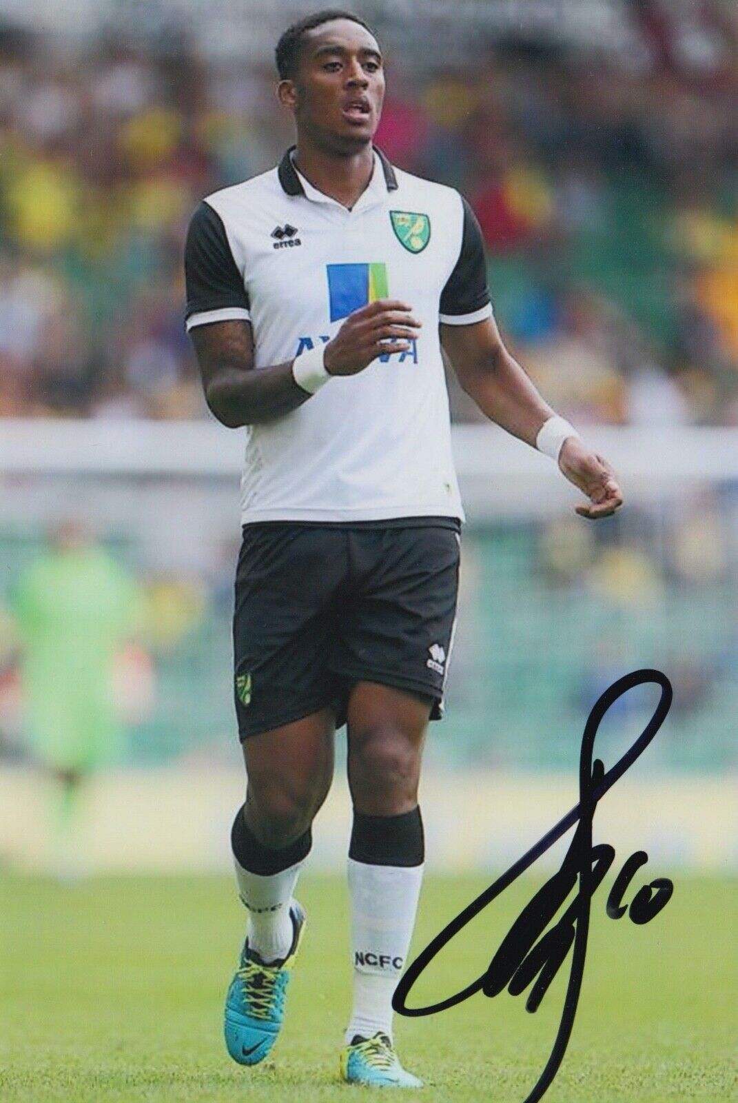 LEROY FER HAND SIGNED 6X4 Photo Poster painting - FOOTBALL AUTOGRAPH - NORWICH CITY.