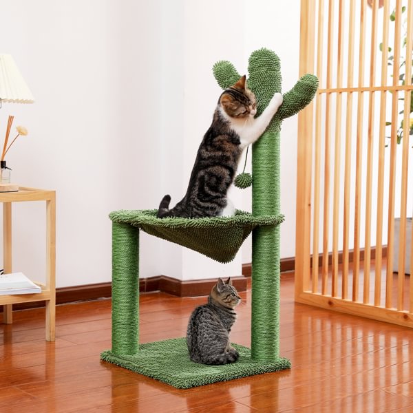 Cat Tree Scratcher Cactus With Cat Scratching Post