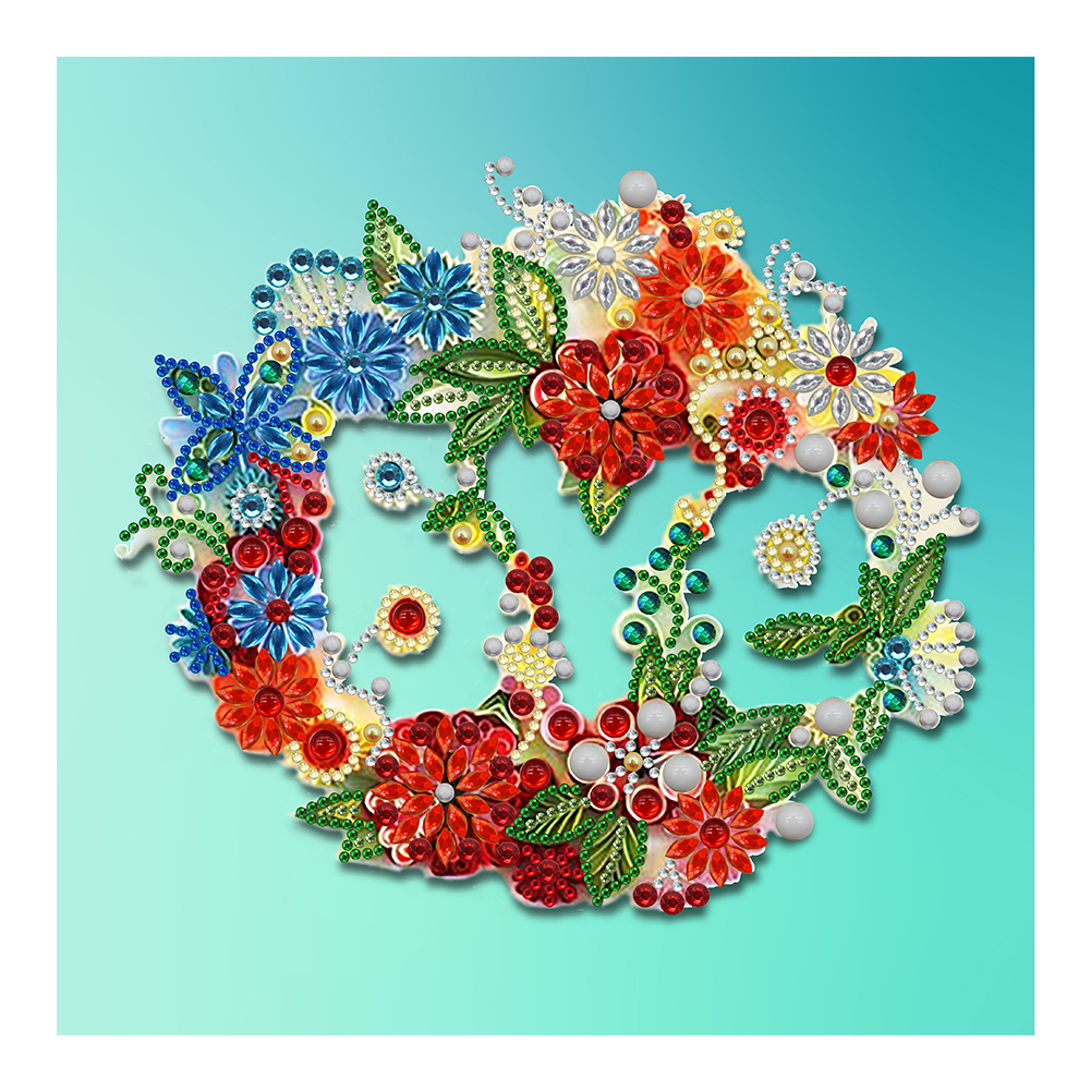 

Flower Quilling Paper - Special Shaped Diamond Painting - 30*30CM, 501 Original