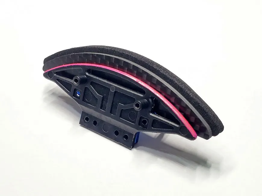 7075 Alloy x Carbon Bumper Reinforcement (Blue)