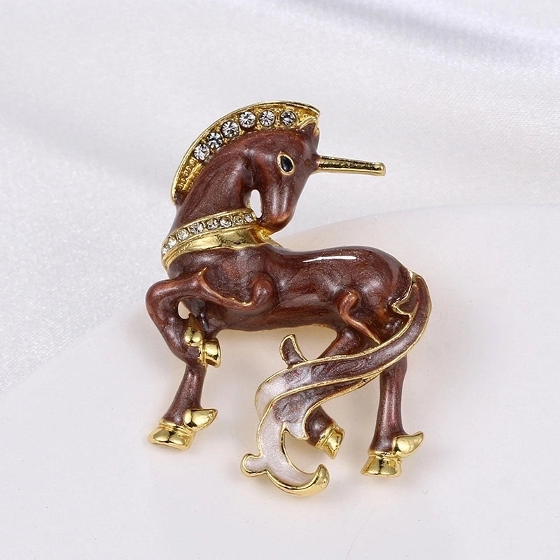 Cartoon Style Pin Animal Alloy Inlay Rhinestones Women’S Brooches