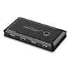 2x4 USB 2.0 Switcher 2 PCs Sharing 4 USB Devices for Keyboard Mouse Printer
