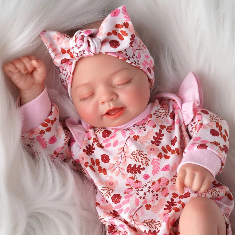 Babeside Sleeping Reborn Baby Eli 17" Little Infant Girl Best Gift for Kids