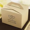 100 Pack | Personalized Natural Tote Wedding Favor Party Gift Boxes
