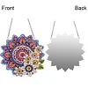 (US Only)Mandala Acrylic Special Shape Diamond Painting Mirror for Home Office Decor