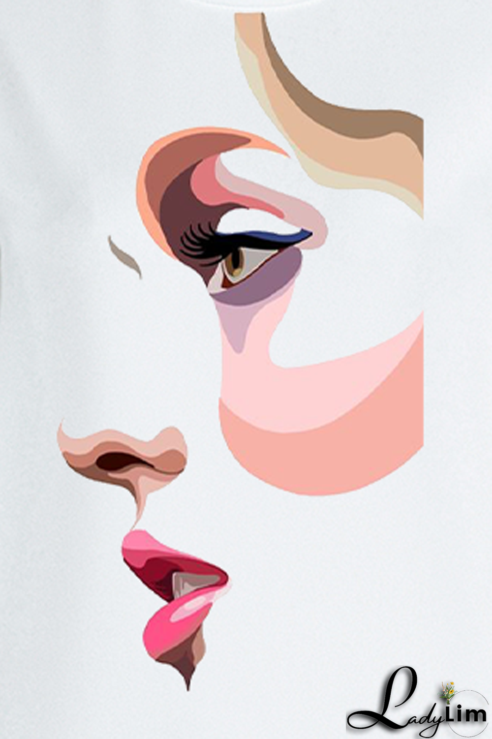 Blue Casual Daily Print Patchwork O Neck Tops