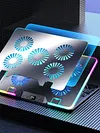 Laptop Cooling Pad with 5 Quiet Fans RGB Notebook Stand for 11-17.3 Inch Laptops