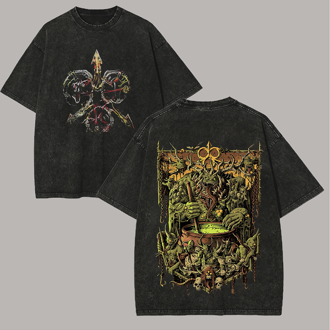 Warhammer 40,000 Printed Unisex Washed T-Shirt