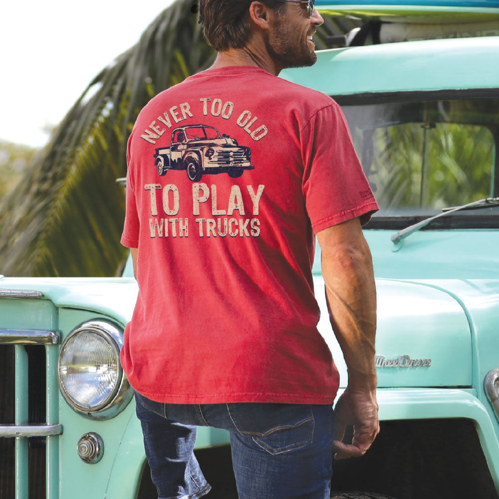 Loose And Comfortable Never Too Old Printed T-shirt