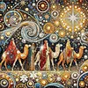 (4-Pack)Faith-Partial Special Shaped Diamond Painting 30*30CM