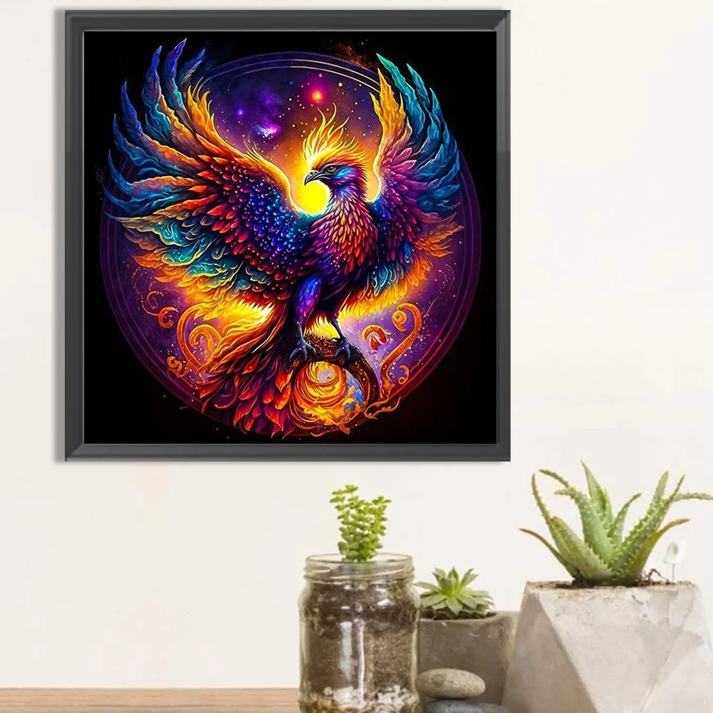 Partial AB Diamond Painting - Full Round Drill - Phoenix(Canvas|45*45cm)