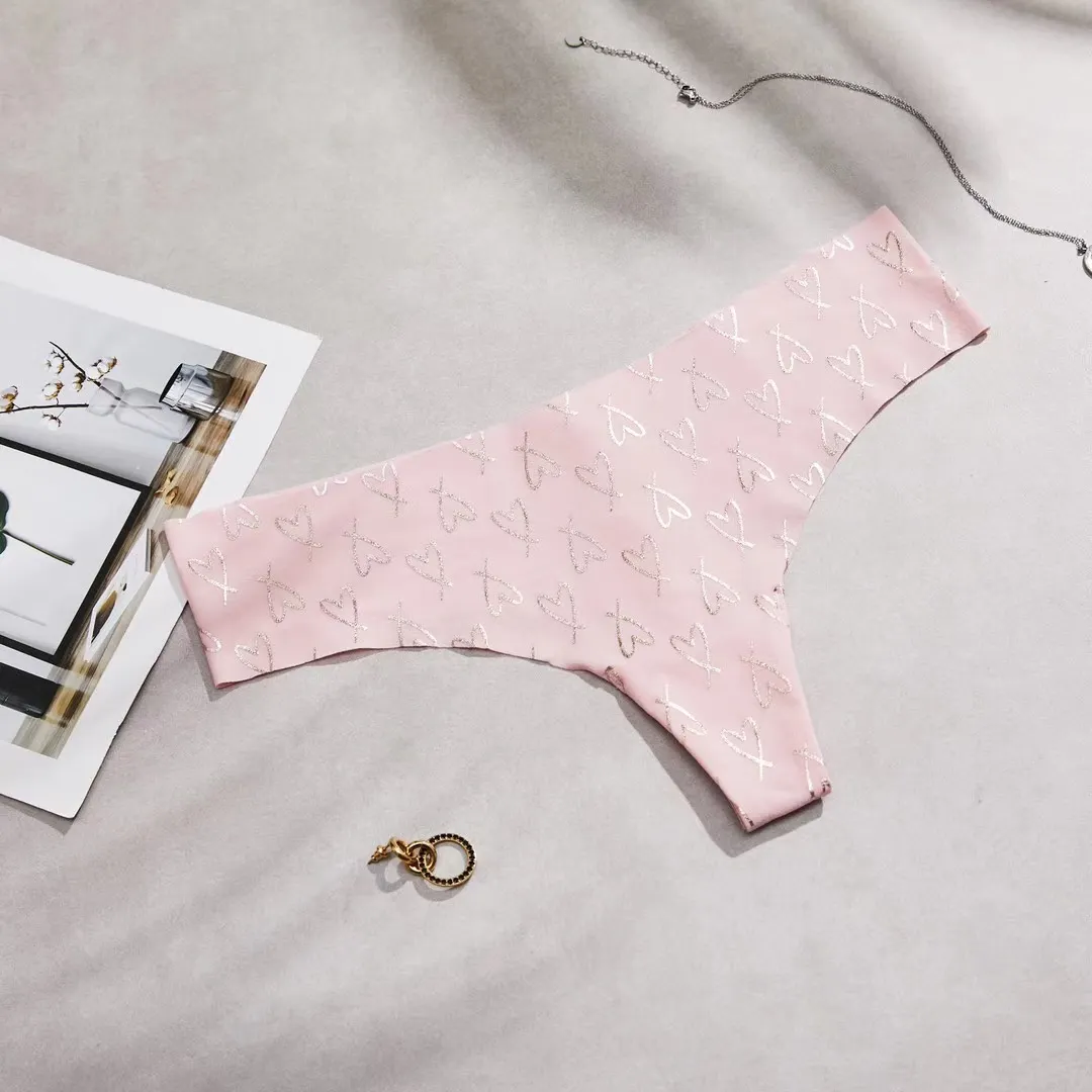 Churchf Churchf Lady T-Tong Trousers Round Lattice Letter Large-Size Female T-Trousers T-T-T-Pants
