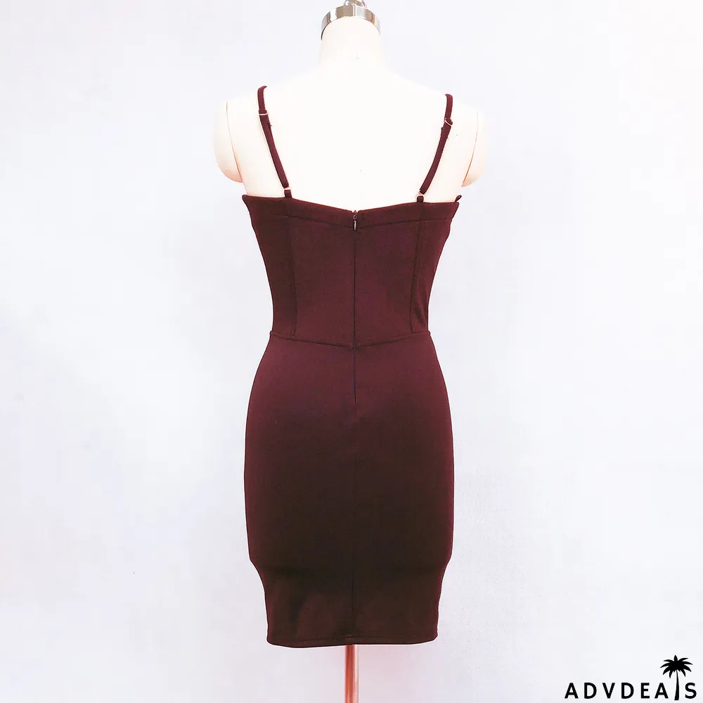 Strapless Beaded Diamond Sexy Bodycon Dress Wedding Formal Party Dress