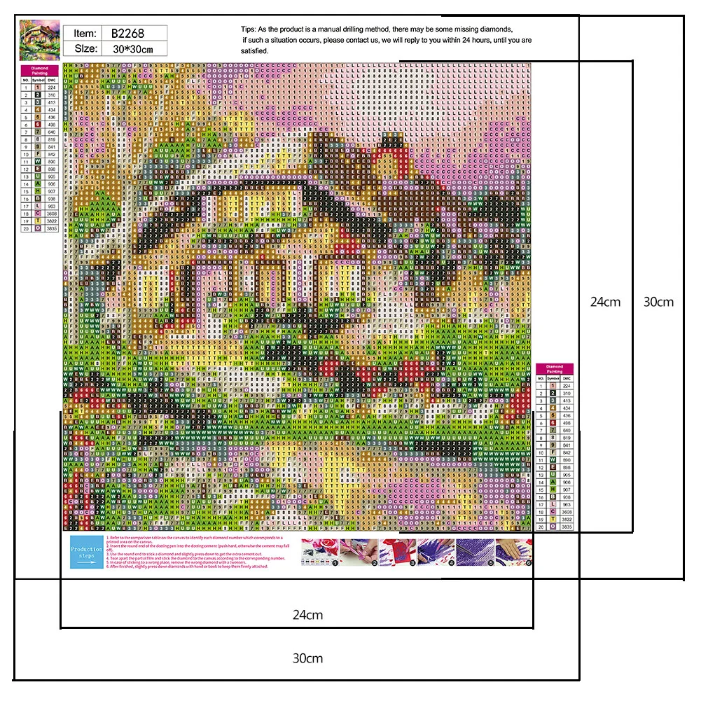 Diamond Painting - Round Drill - House(30*30cm)