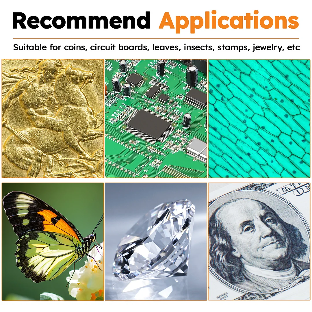 BEBANG 10.1" LCD Digital Microscope for Adults, 1200X Soldering Microscope for Electronics Repair, Coin Microscope Camera Full View for Error Coins, 32G Card