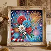 Fireworks Special Shaped 5D DIY Partial Drill Diamonds Dots Gem Art Kits 11.81 X11.81inch Diamond Dots Paintings Diamonds Paintings Gem Art for Adults Beginners Home Decor