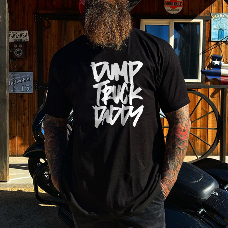 Livereid Dump Truck Daddy Printed Men's T-shirt - Livereid