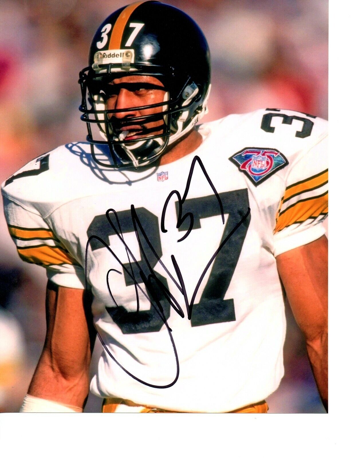 Carnell Lake Pittsburgh Steelers signed autographed 8x10 football Photo Poster painting UCLA!