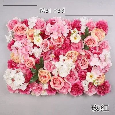40x60cm Silk Rose Flower Champagne Artificial Flower DIY Wedding Decoration Flower Wall Panels Romantic Wedding Backdrop Decor 1118