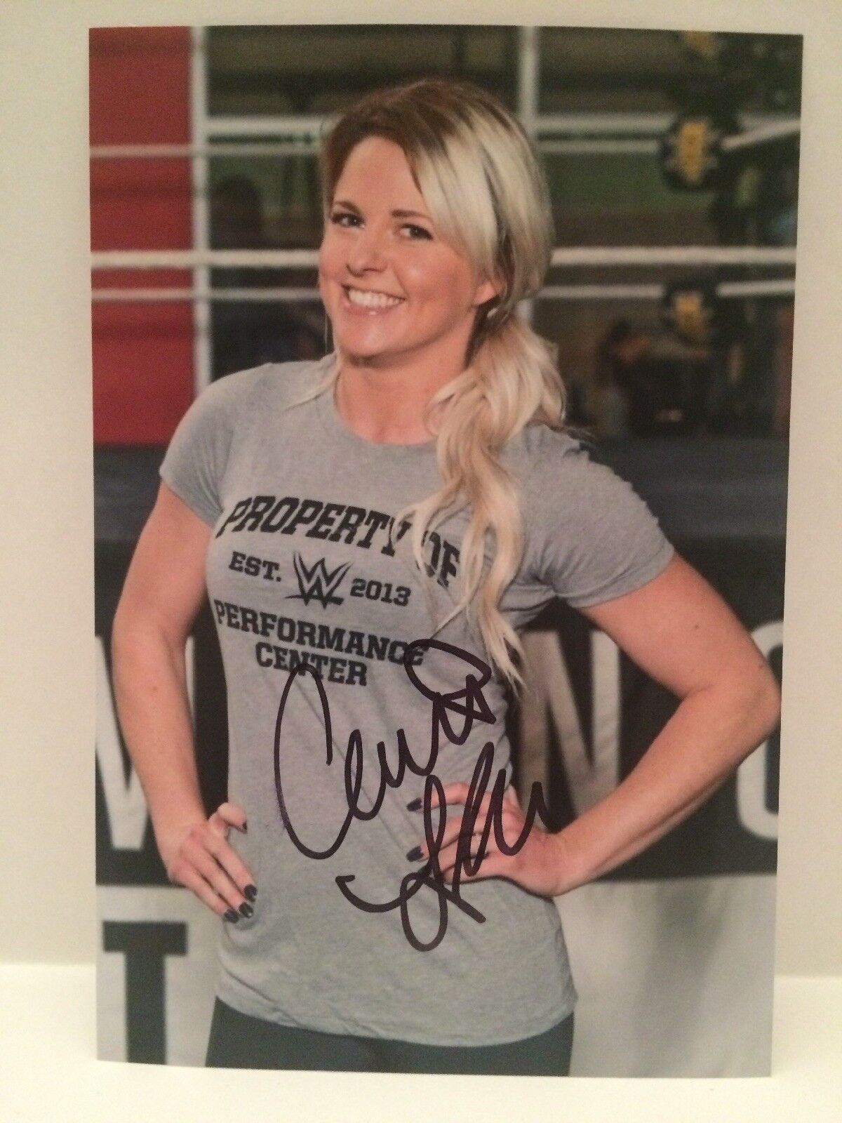 Candice Lerae Autographed Photo Poster painting WWE Diva NXT signed VERY SEXY