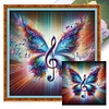 Colorful Musical Butterfly-11CT Stamped Cross Stitch 40*40cm