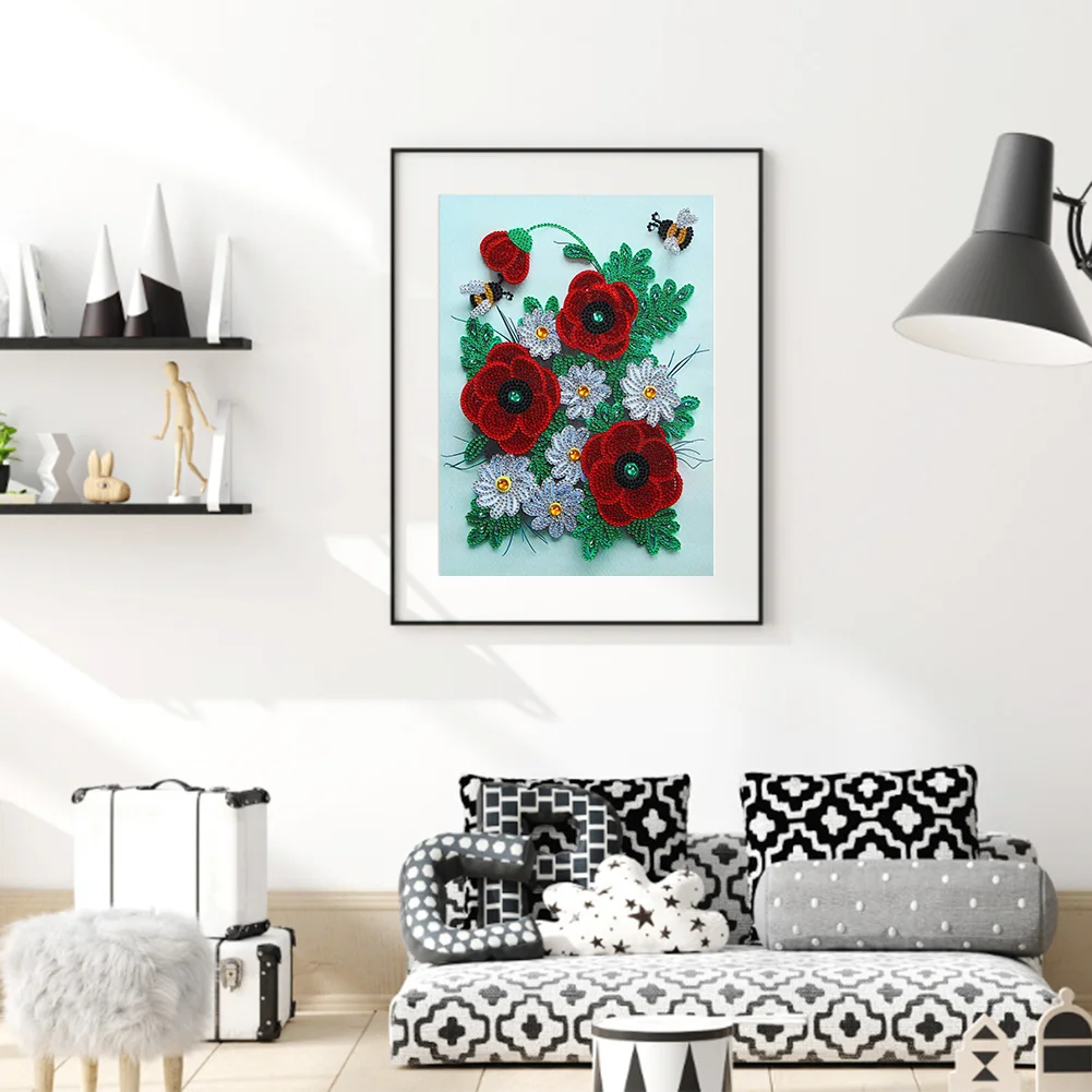 Diamond Painting - Special Shaped Drill - Flower(30*40cm)