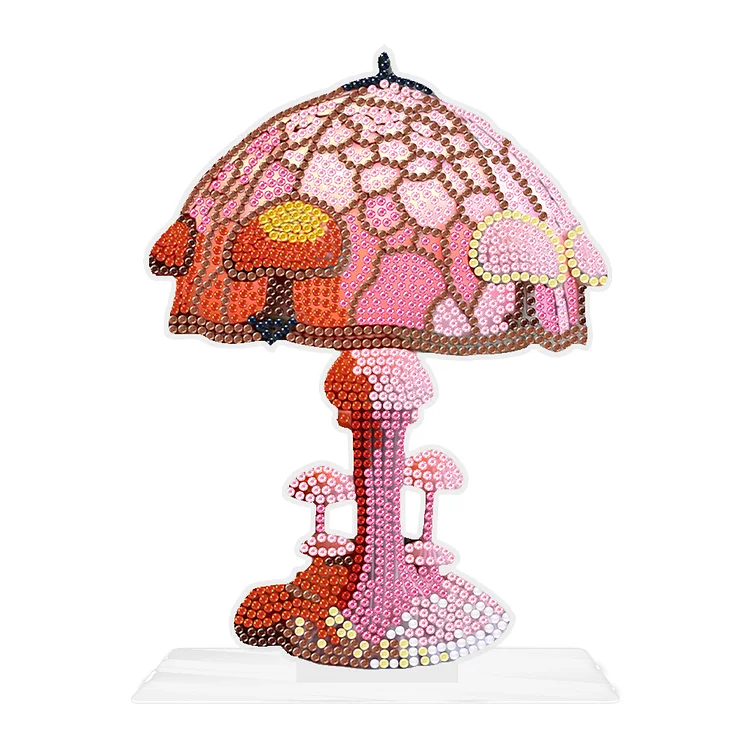Mushroom - Ornaments - DIY Diamond Crafts(with lights)