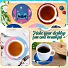 8pcs Cartoon DIY Diamond Painting Holz Untersetzer Kits mit Halter (Stich)