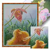 Staring Cat-14CT Stamped Cross Stitch 44*56cm/17.32*22.05in tapestrymarket