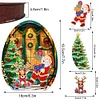 >SALE<Wooden Santa Claus Diamond Painting Desktop Ornaments for Bedroom Table Decor