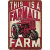 Ferme Farmall - Panneaux en &eacute;tain m&eacute;tallique(20*30cm/30*40cm) - Garage