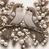 Bird Special Shaped 5D DIY Partial Drill Diamonds Dots Gem Art Kits for Adults Beginners Home Decor Diamonds Paintings Gem Art 11.81 X11.81inch