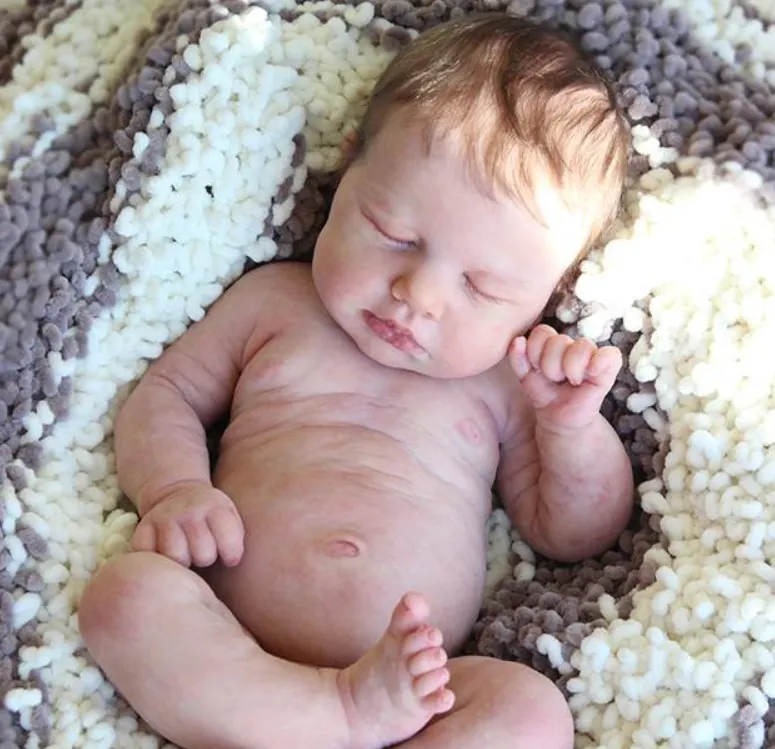 16" Flexible Waterproof Full Solid Silicone Reborn Baby Ollie