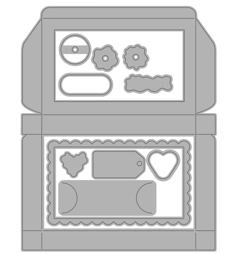 Metal Cutting Dies Slimline Essentials card Scrapbooking Stencil Cut Die For DIY Card Crafts Handmade