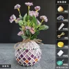 Wooden Vase Solid Mosaic Art Handmade Pasting Material Pack DIY Creative Decoration Kit