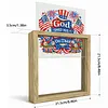 Diamond Painting Special Shaped Drill Independence Day With Frame(8.46x8.46inch)